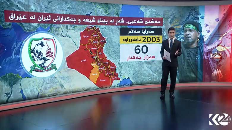 ئینفۆگرافیك.. حه‌شدی شه‌عبی..شه‌ڕ له‌ پێناو شیعه‌ و چه‌کدارانی ئیران له‌ عیراق